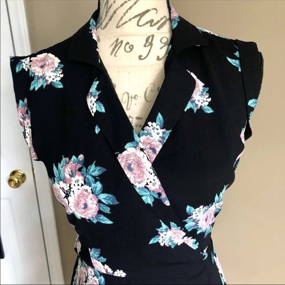 *3 for $30* Floral Wrap Dress - Picture 2 of 3